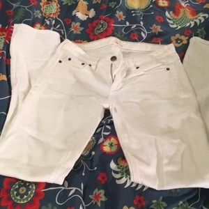 J Crew Straight Leg Jeans -White